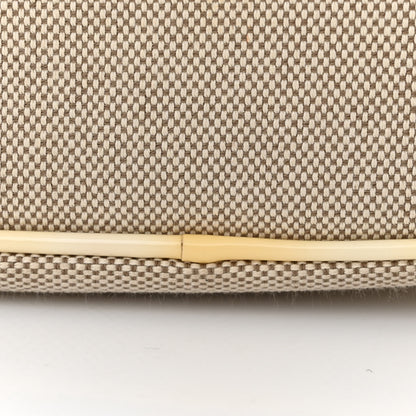 Chanel Canvas Camellia No. 5 Flap Beige Grey 12 of 13