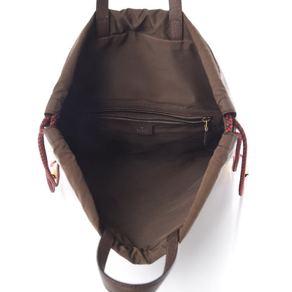 Gucci GG Supreme Monogram Neo Vintage Drawstring Backpack Beige New Acero Crop 5 of 10