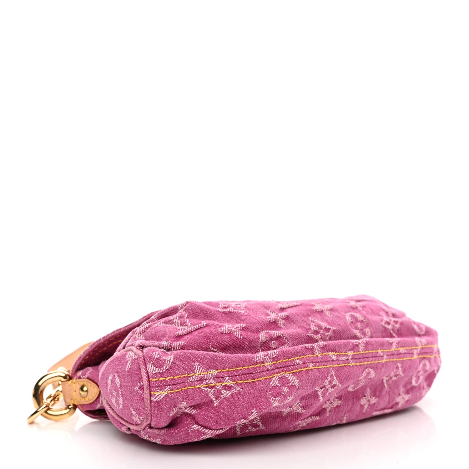 Louis Vuitton Monogram Denim Mini Pleaty Fuchsia 4 of 11