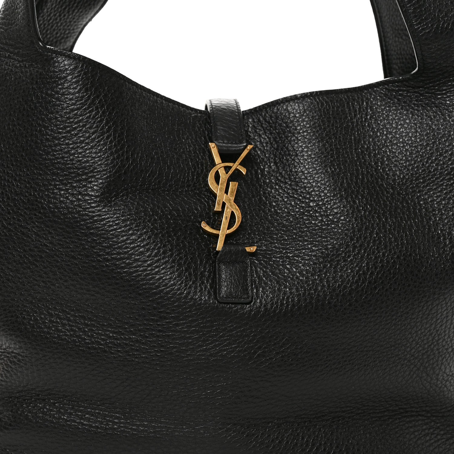 Saint Laurent Grained Deerskin Bea Tote Black 6 of 8
