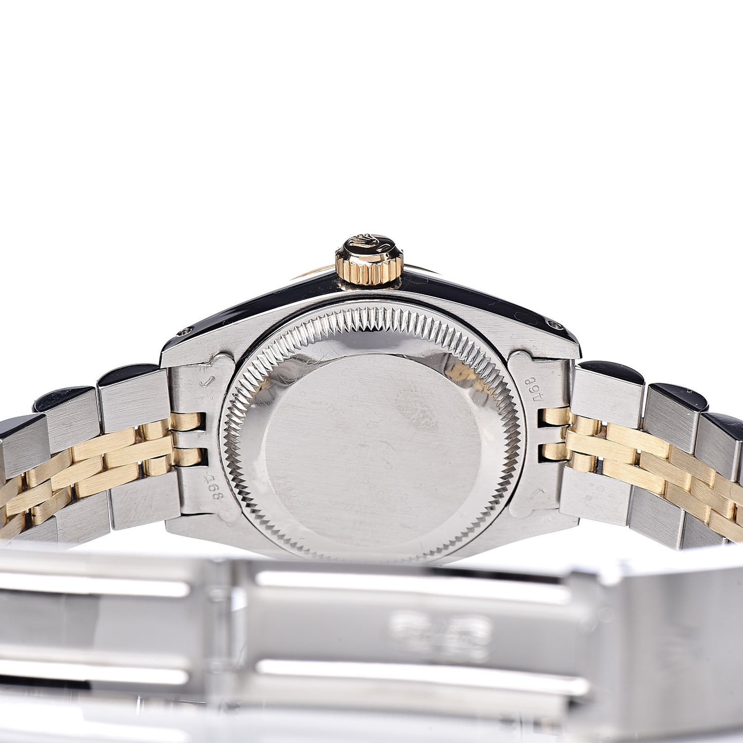 Stainless Steel 14K Yellow Gold 26mm Oyster Perpetual Date Watch Champagne 6917
