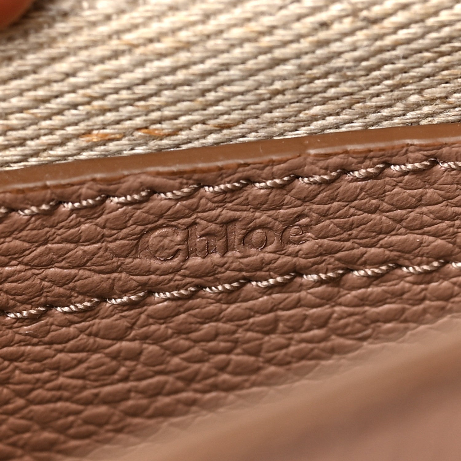 Chloe Grained Calfskin Small Marcie Saddle Bag Wood Rose 6 of 8