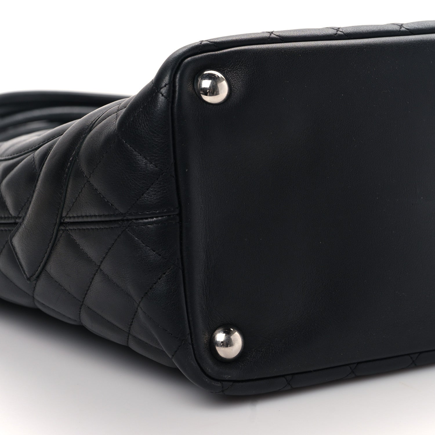 Chanel Calfskin Quilted Large Cambon Tote Black 8 of 9