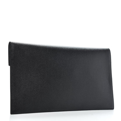 Saint Laurent Grain De Poudre Uptown Pouch Black 3 of 7