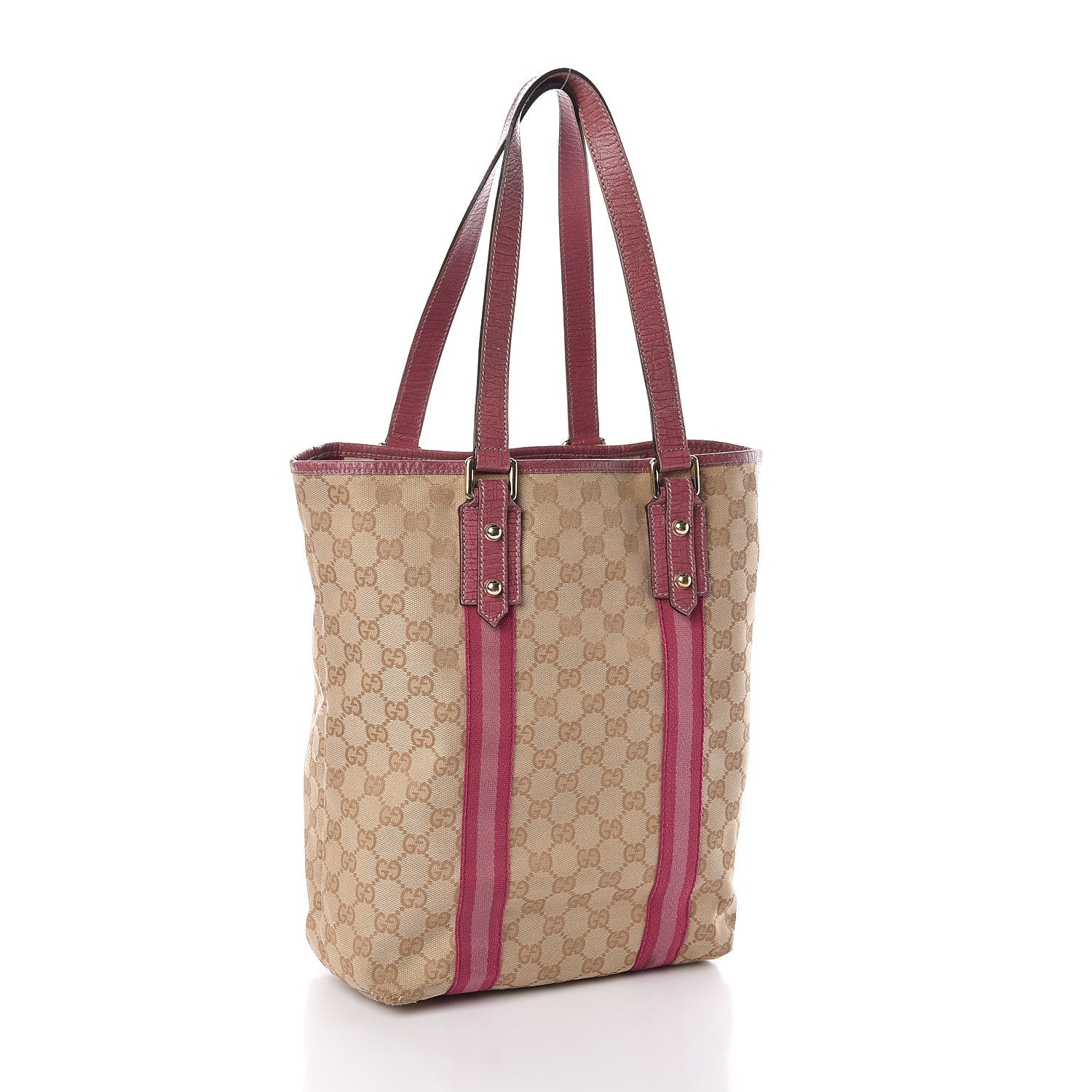 Gucci GG Monogram Jolicoeur Vertical Shopping Tote Pink 3 of 10