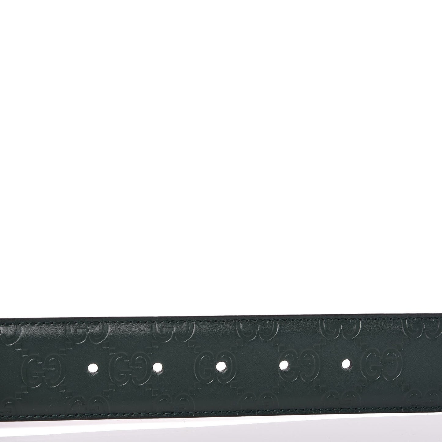 Guccissima Signature Interlocking G 40mm Belt 95 38 Verde