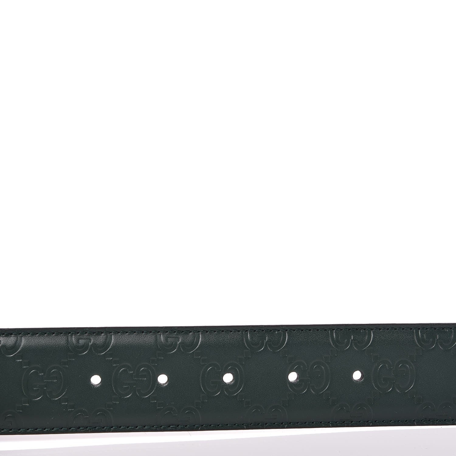 Gucci Guccissima Signature Interlocking G 40mm Belt 95 38 Verde 6 of 6
