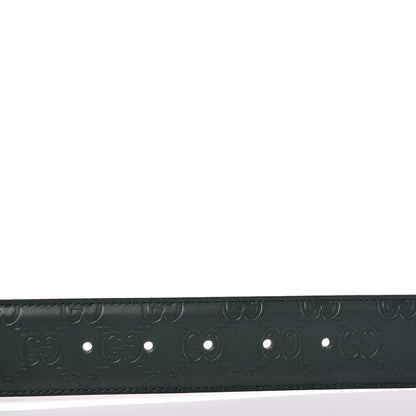 Gucci Guccissima Signature Interlocking G 40mm Belt 95 38 Verde 6 of 6