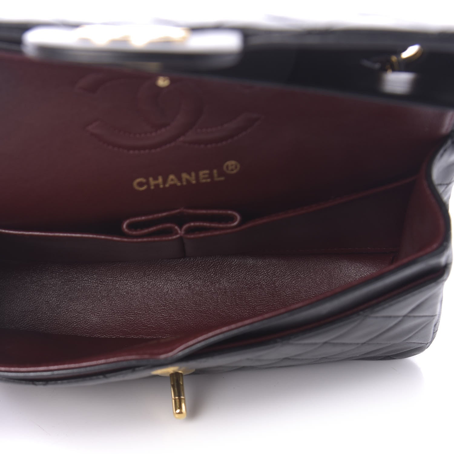Chanel Lambskin Quilted Small Double Flap Black 4 of 12