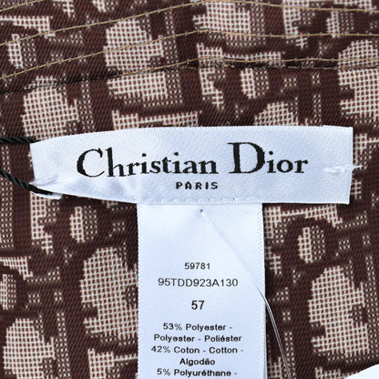 Christian Dior Oblique Reversible Teddy-D Brim Bucket Hat 57 Beige 4 of 5
