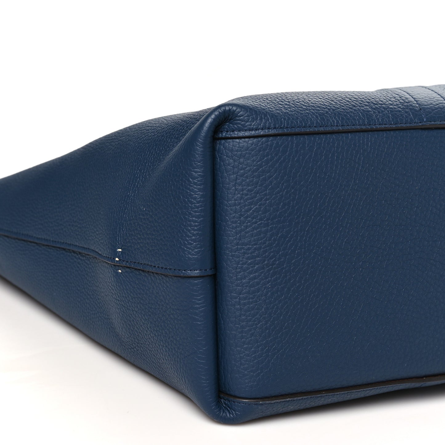 Taurillon Gex Calfskin Duo Reversible Tote GM Bleu Acier Canelle