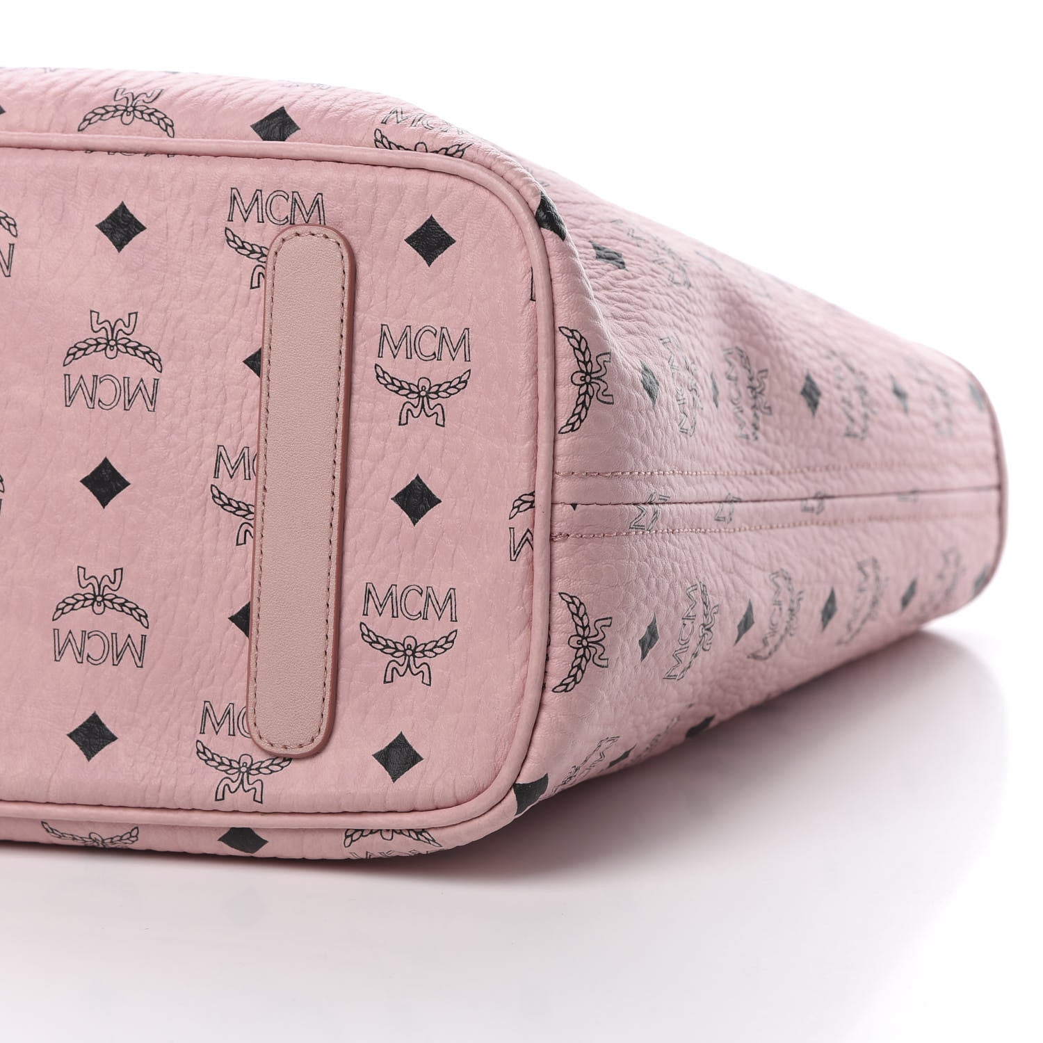 MCM Visetos Medium Anya Shopper Tote Soft Pink 10 of 10