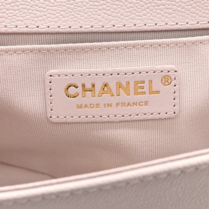 Chanel Caviar Quilted Chain Around Medium Boy Flap Light Purple 6 of 10