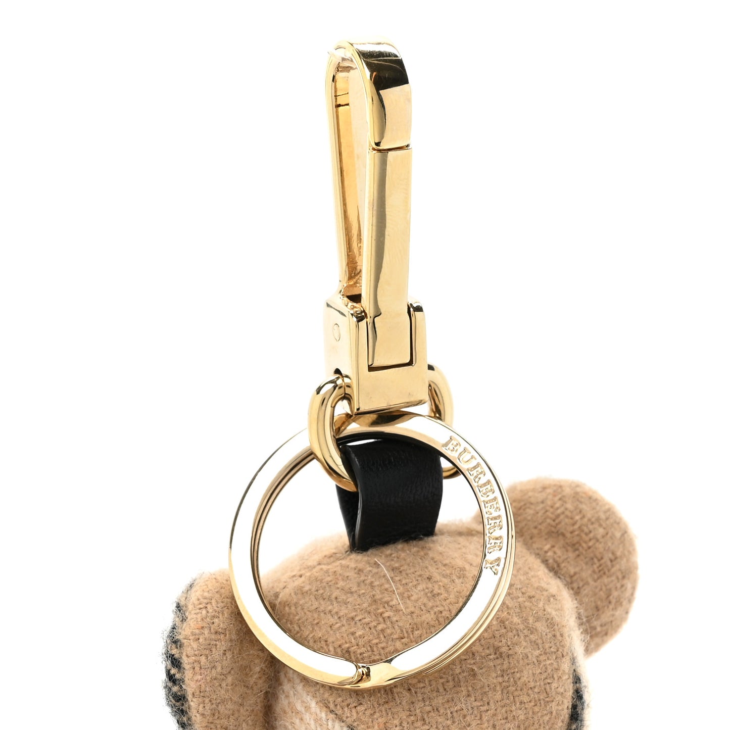 Cashmere House Check Thomas Rucksack Bear Bag Charm Camel