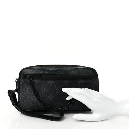 Louis Vuitton Monogram Eclipse Pochette Volga 3 of 11