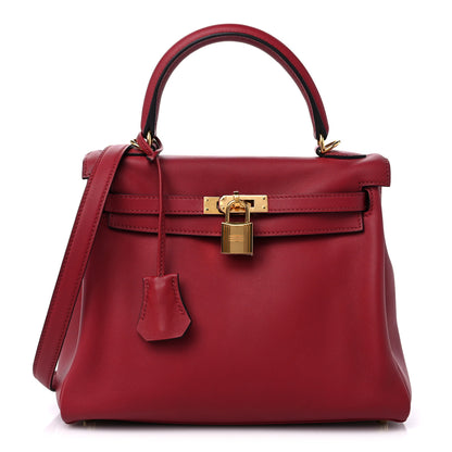 Hermes Swift Kelly Retourne 25 Rouge Grenat 1 of 11