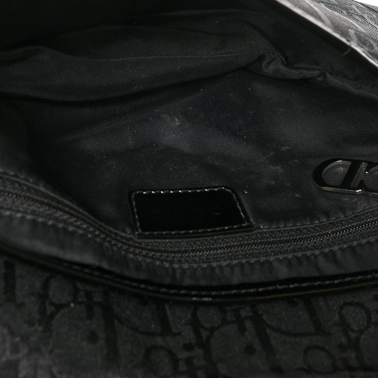 Monogram Saddle Bag Black