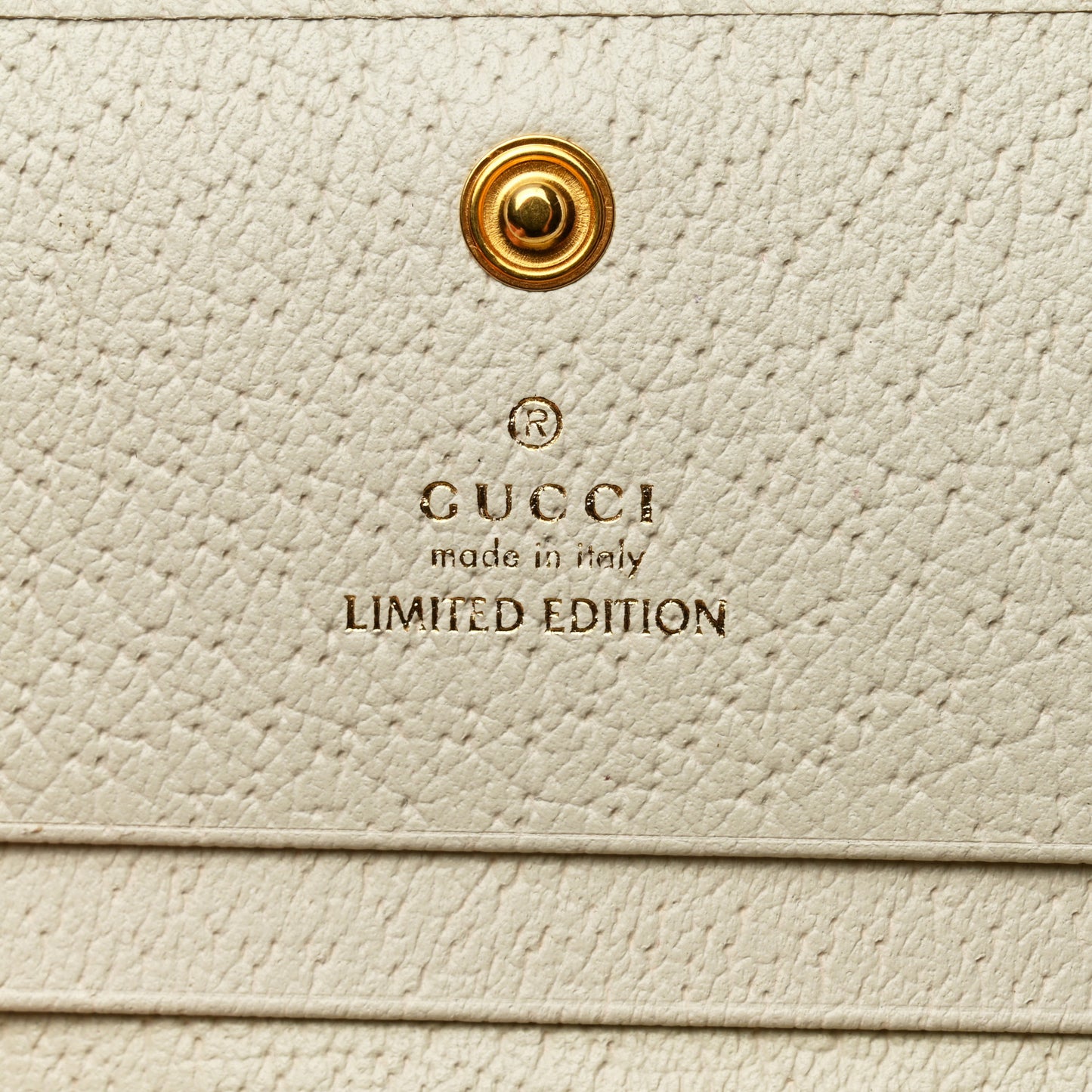 Canvas Flora Card Case Wallet White