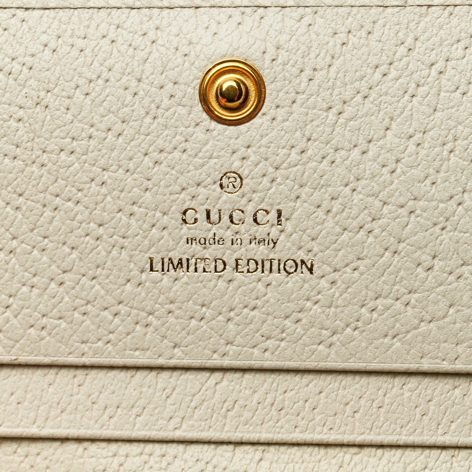 Gucci Canvas Flora Card Case Wallet White 6 of 8