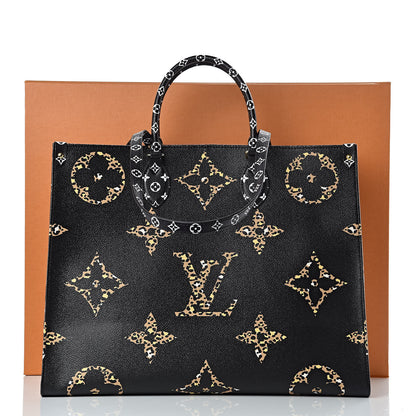 Louis Vuitton Monogram Giant Jungle Onthego GM Black 10 of 10