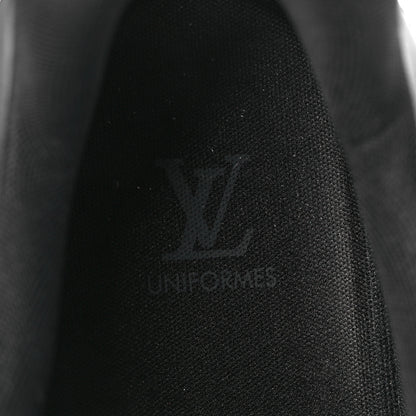 Louis Vuitton Suede Mens LV Trainer Sneakers 9 Black 7 of 10
