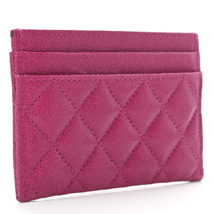 Chanel Caviar Quilted Boy Card Holder Fuchsia 3 of 9