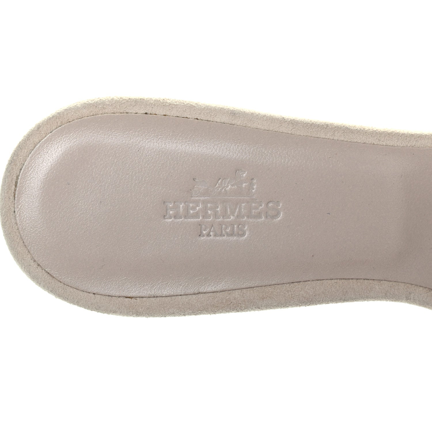 Hermes Suede Goatskin Crystal Oasis Sandals 38 7 of 11
