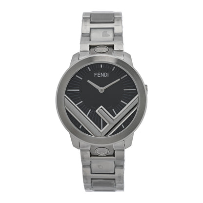 Fendi Stainless Steel 36mm Run Away Quartz Watch Black 1 of 5