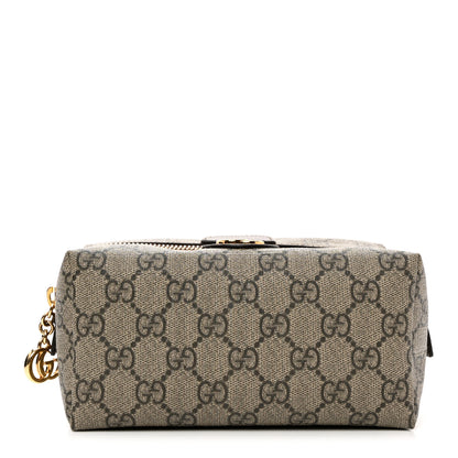 Gucci Soft GG Supreme Monogram Calfskin Medium Ophidia Cosmetic Case Beige Ebony New Acero 1 of 10