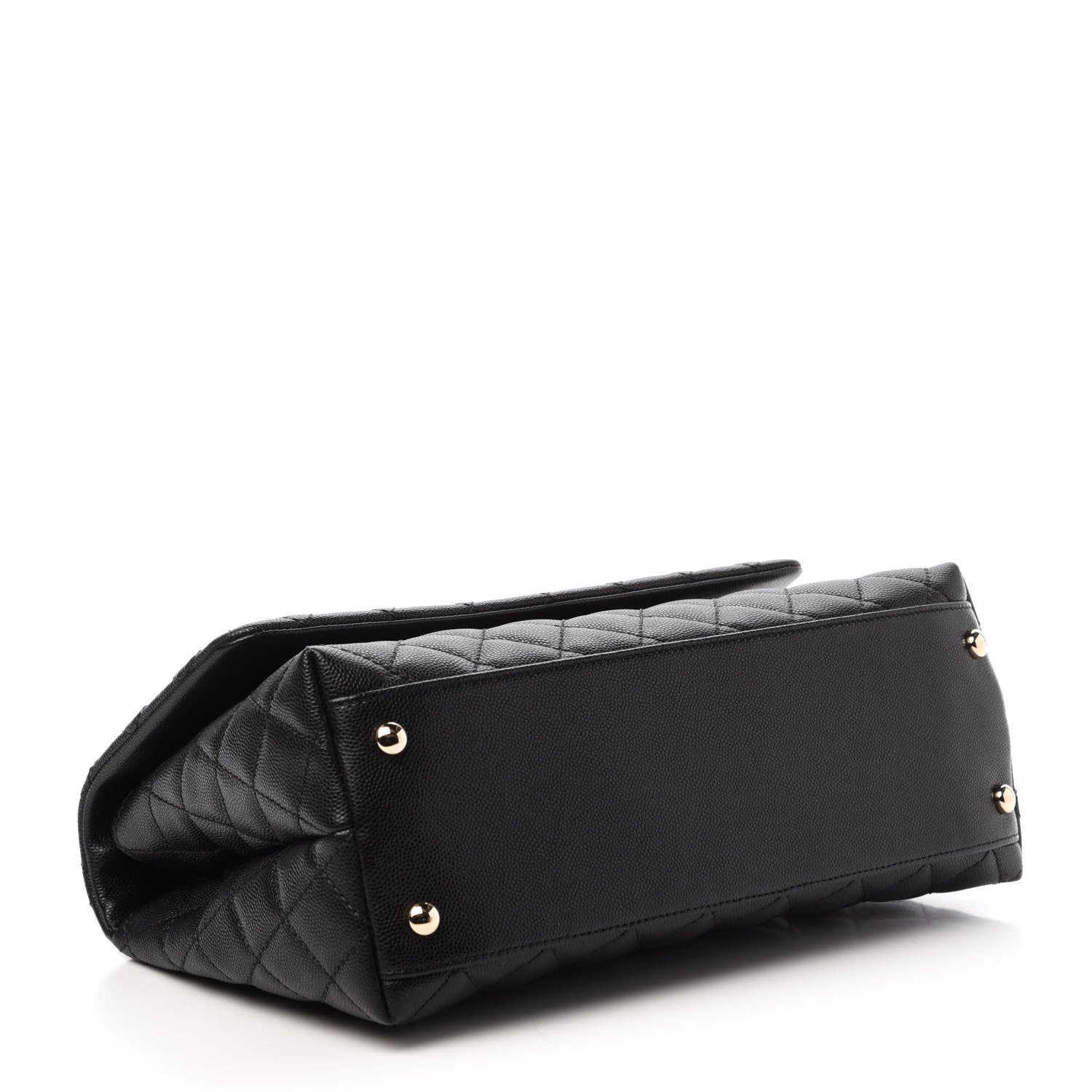 Chanel Caviar Quilted Small Coco Handle Flap Black 4 of 11