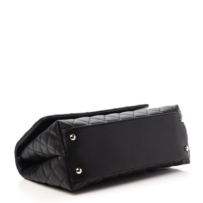 Chanel Caviar Quilted Small Coco Handle Flap Black 4 of 11