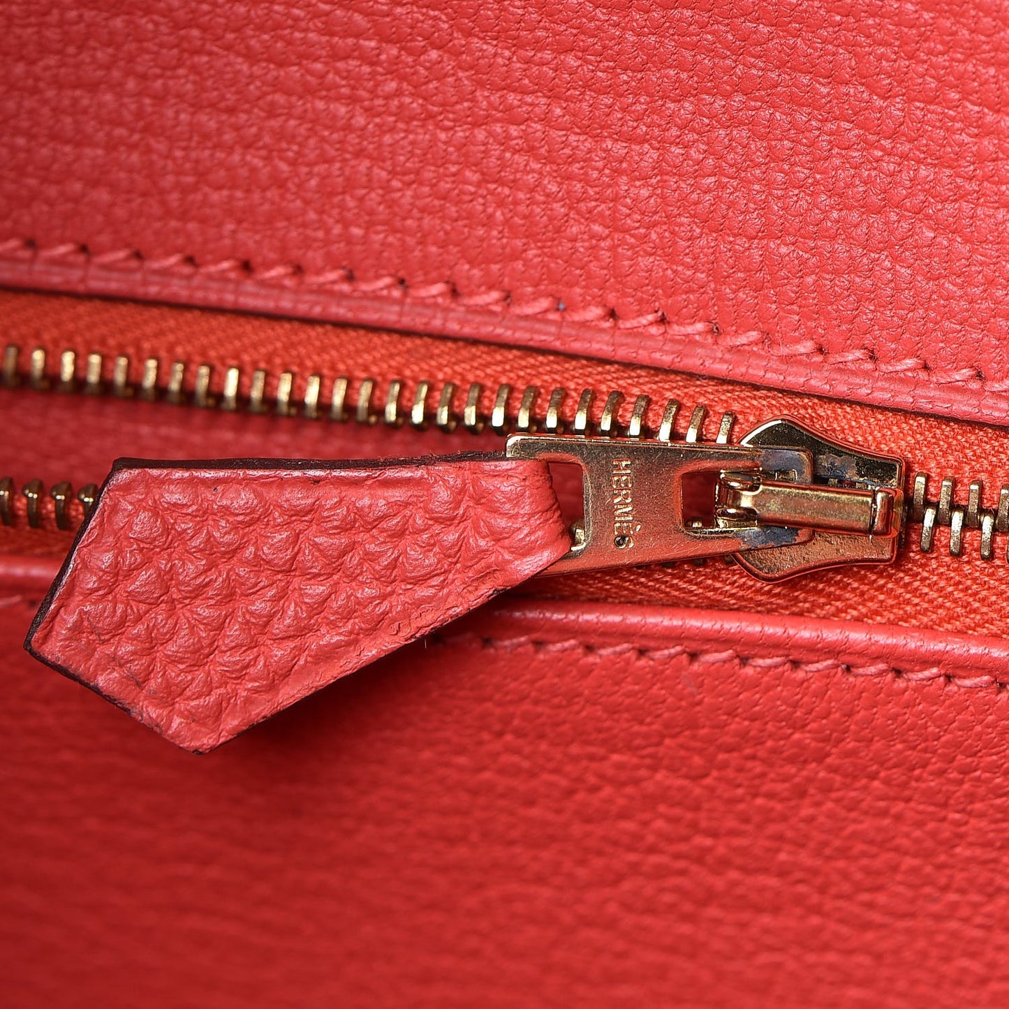 Togo Birkin 30 Rouge Pivoine