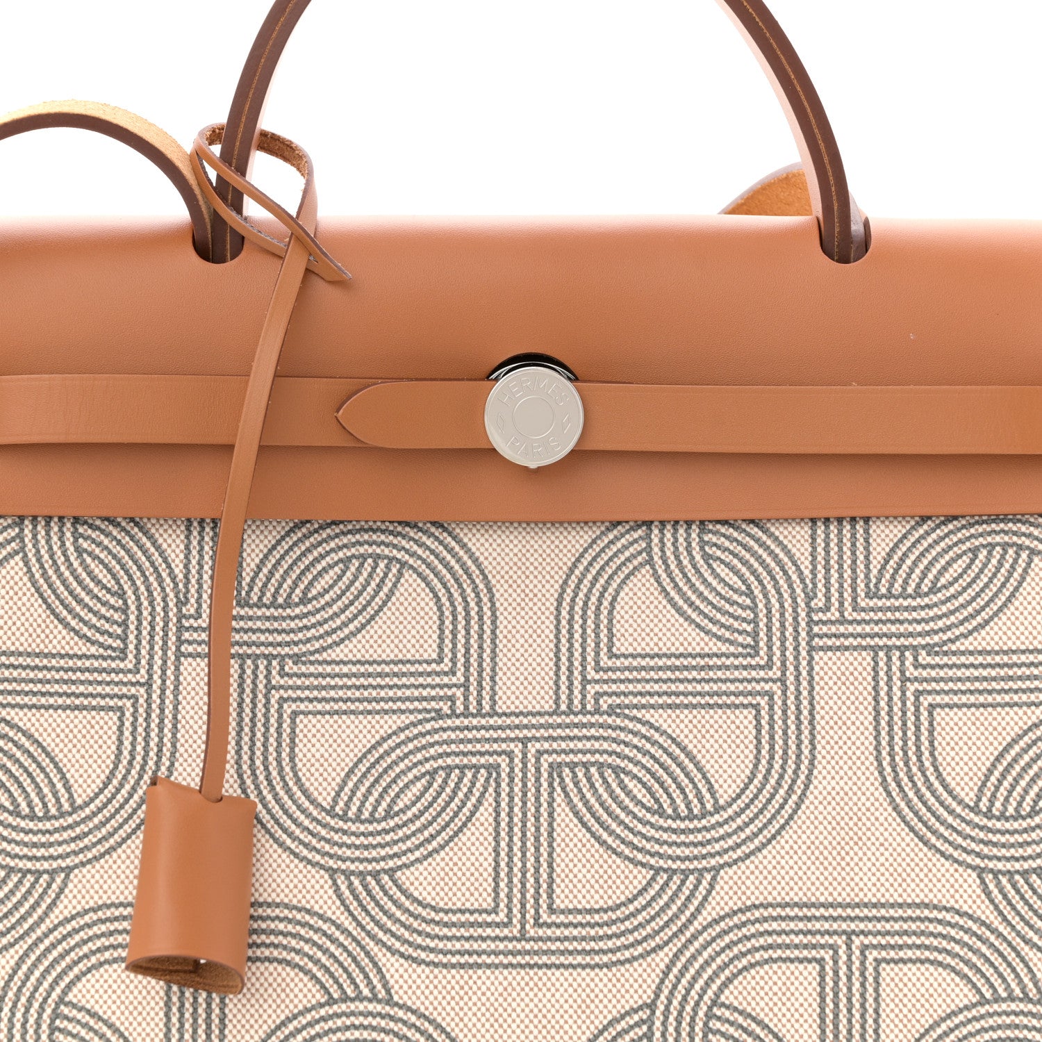Hermes H Plume Canvas Vache Hunter Circuit 24 Herbag Zip Retourne 31 Gris Meyer Ecru Beige Naturel 9 of 12