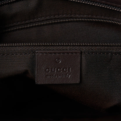 Gucci GG Plus Monogram Medium Flat Messenger Bag Dark Brown 5 of 9