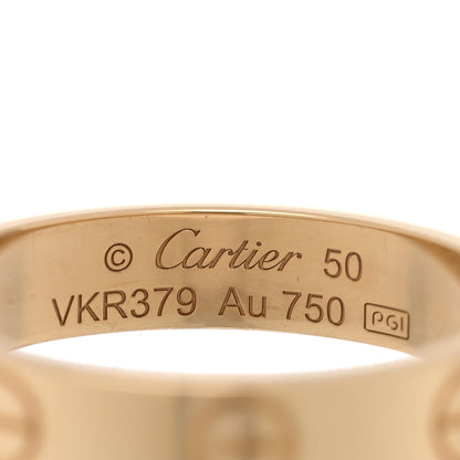 Cartier 18K Yellow Gold 3.5mm LOVE Wedding Band Ring 50 5.25 4 of 5