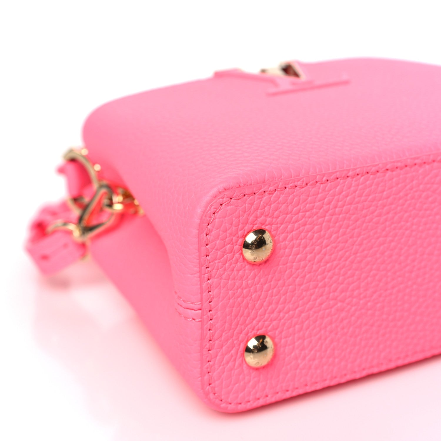 Louis Vuitton Taurillon Monogram Capucines Mini Fluo Pink 7 of 8