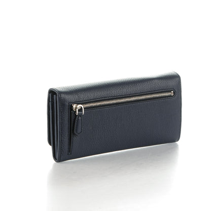 Prada Vitello Phenix Continental Flap Wallet Baltico 3 of 8