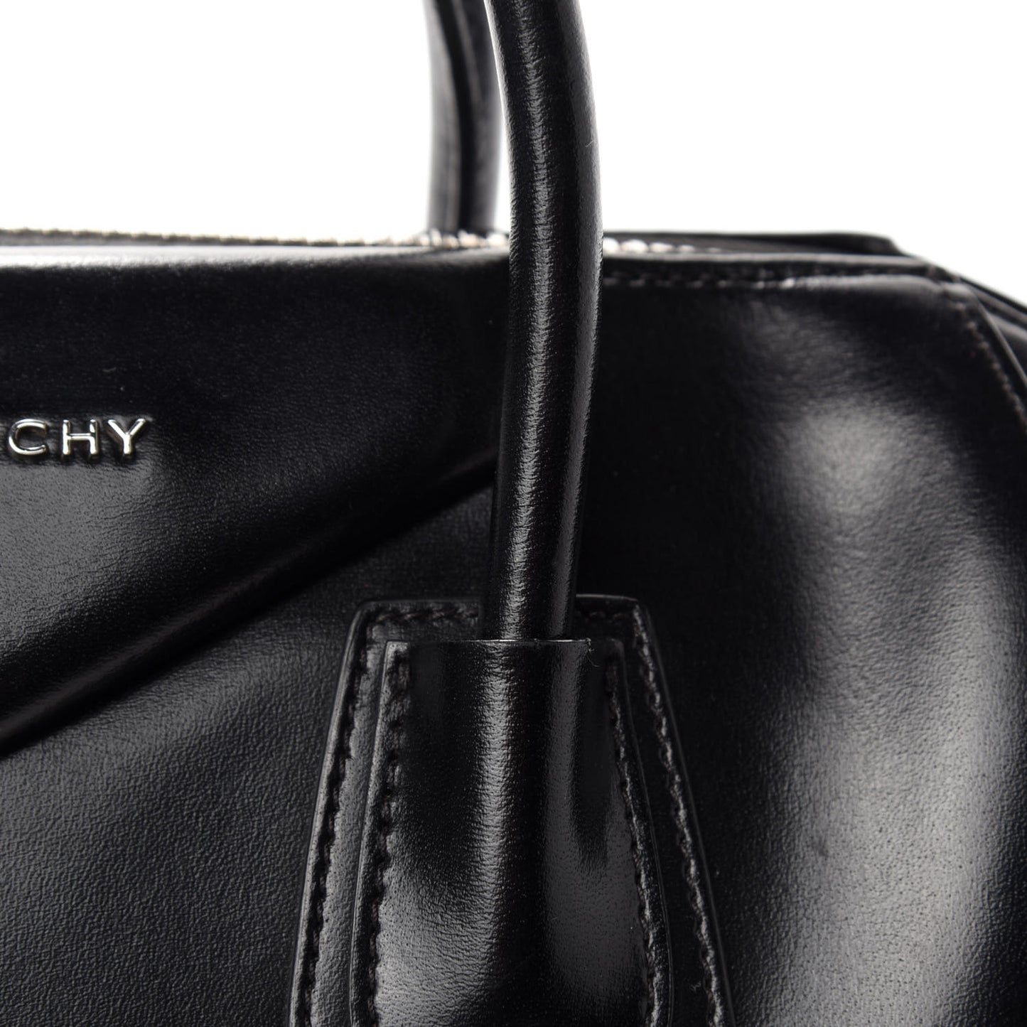 Shiny Lord Calfskin Medium Antigona Black