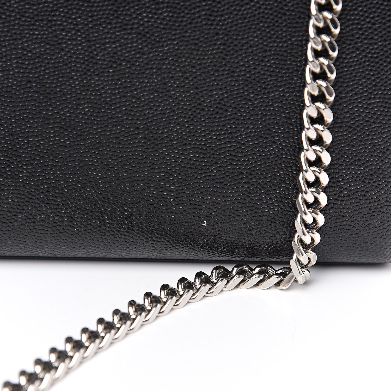 Saint Laurent Grain De Poudre Small Monogram Kate Satchel Black 10 of 14