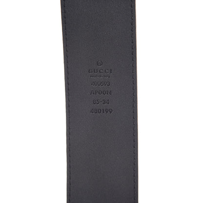 Gucci Moon Calfskin Nickel Double G 40mm Belt 85 34 Black 4 of 7