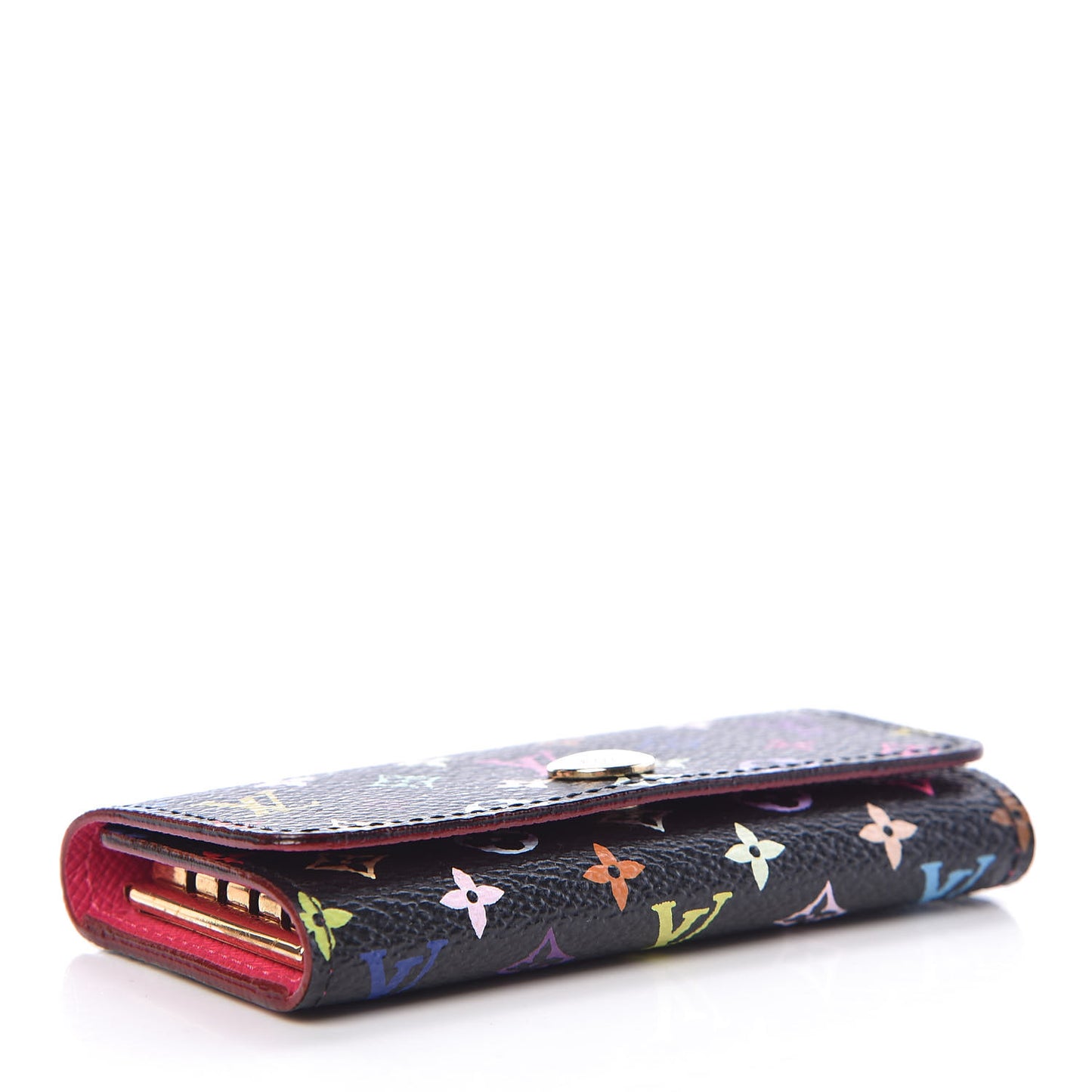 Monogram Multicolor Multicles 4 Key Holder Black Grenade