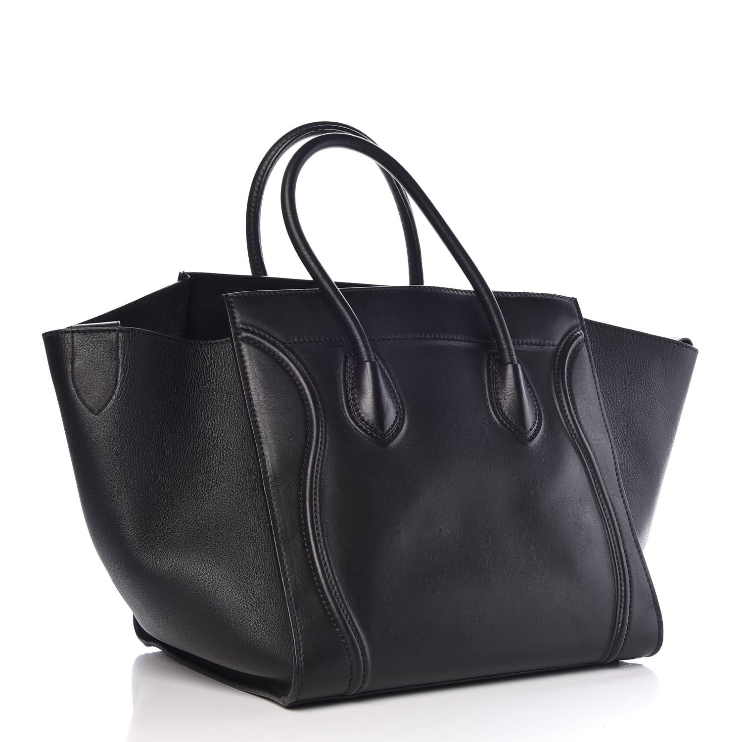 Celine Smooth Calfskin Medium Phantom Luggage Black 3 of 7