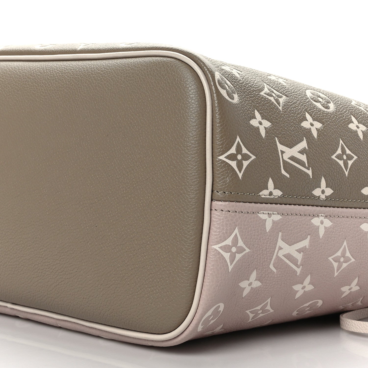 Louis Vuitton Empreinte Monogram Spring In The City Neverfull MM Kaki Beige Cream 9 of 9