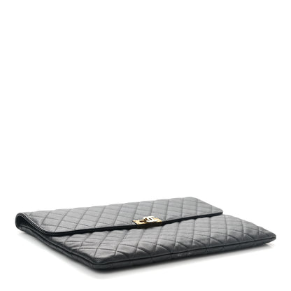 Chanel Caviar Quilted Large Golden Class Pouch Black 5 of 8