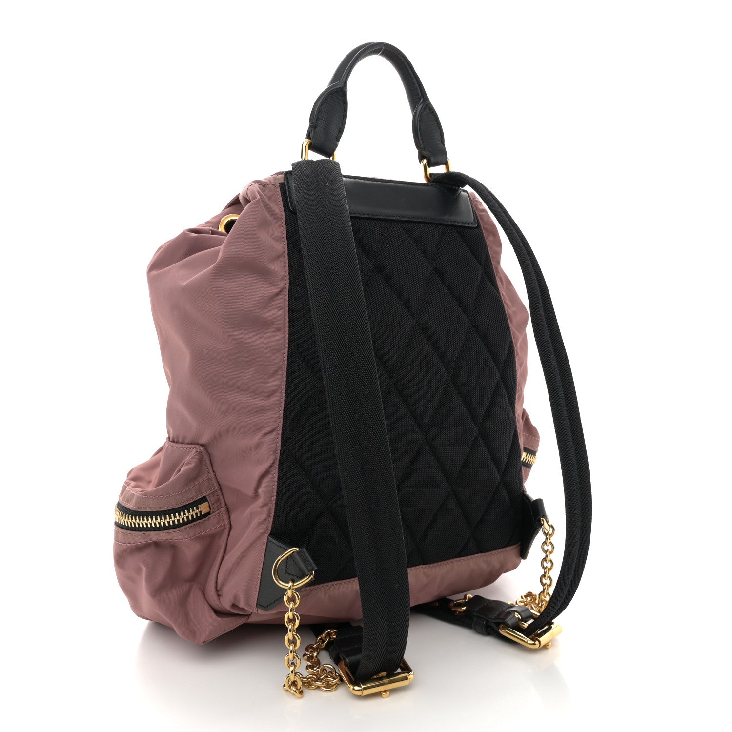 Burberry Nylon Medium Rucksack Backpack Mauve Pink 3 of 13