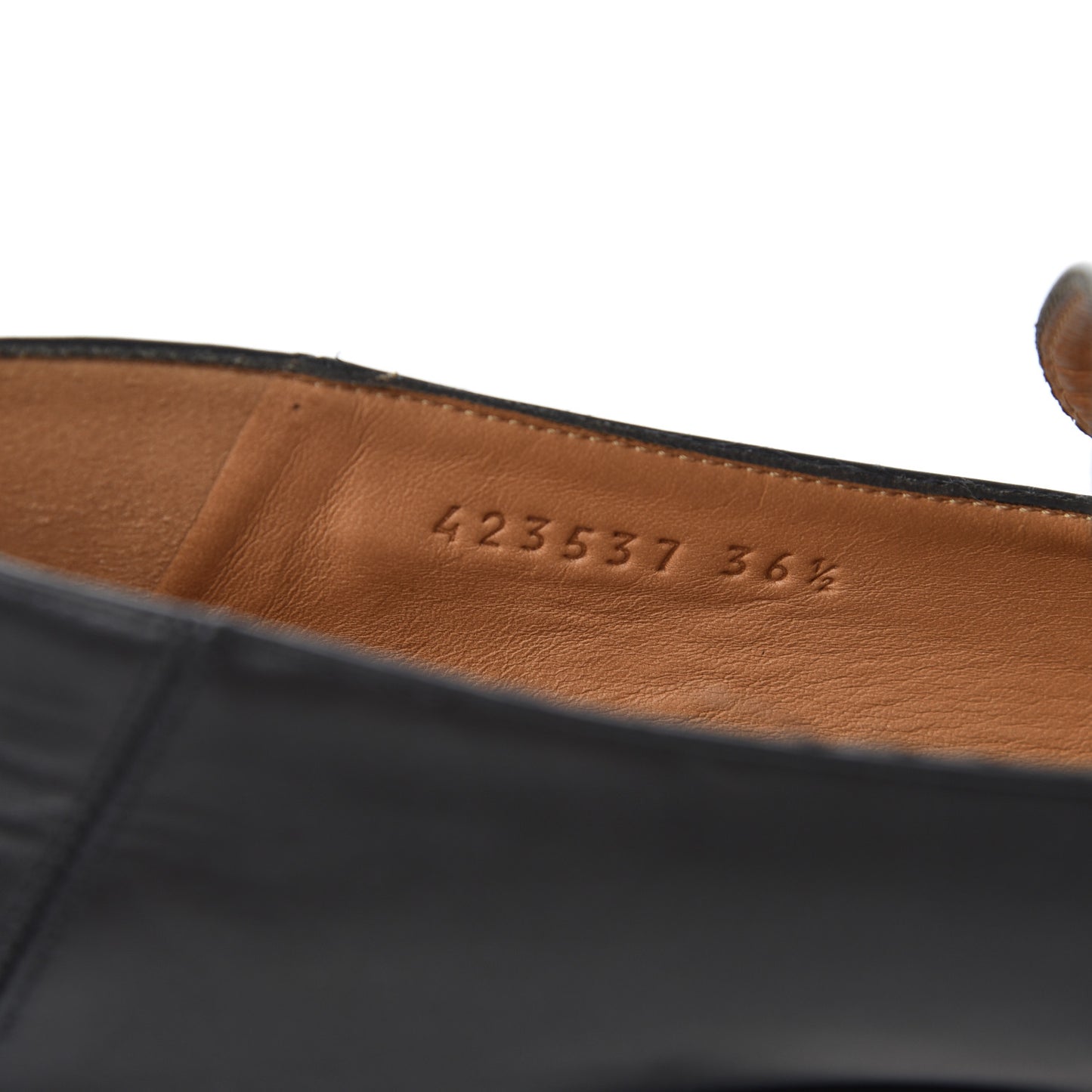 Calfskin Web Peyton Loafer Pumps 36.5 Black