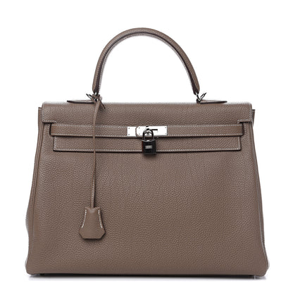 Hermes Togo Kelly Retourne 35 Etoupe 1 of 27