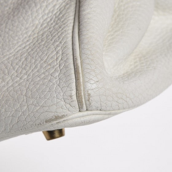 Taurillon Clemence Birkin 30 White