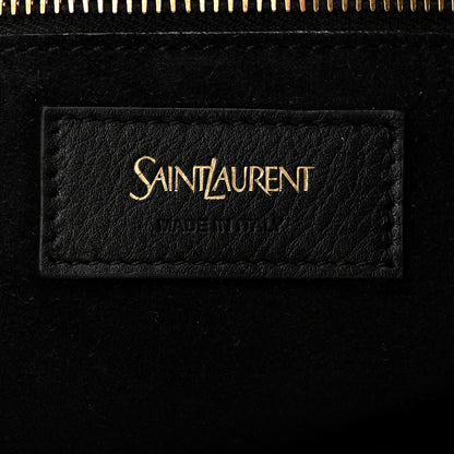 Saint Laurent Santorini Lux Calfskin Y Drawstring Tote Black 6 of 10