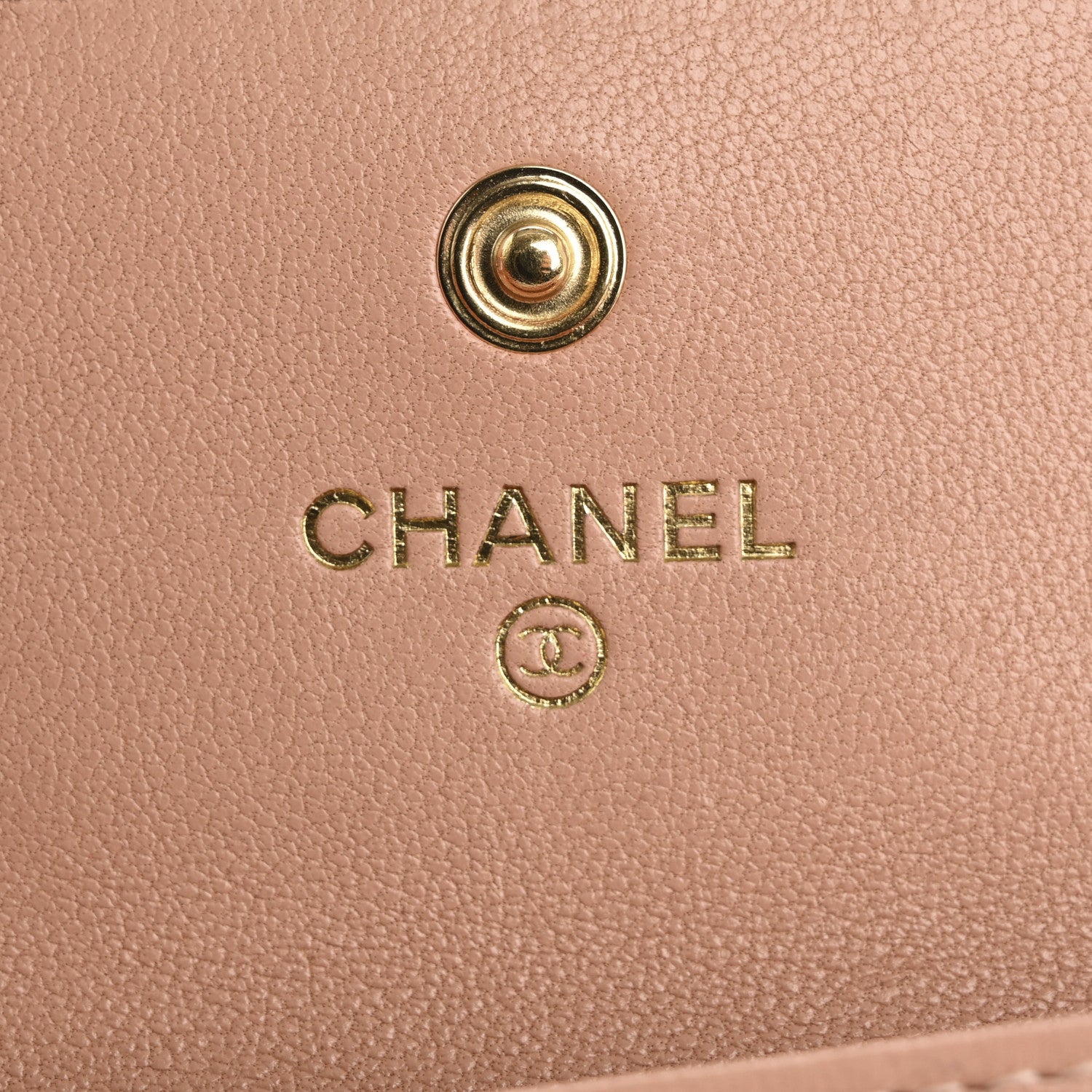 Chanel Lambskin Quilted Chanel 19 Flap Card Holder Beige 6 of 12